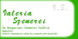 valeria szemerei business card